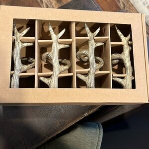 Pottery Barn Antler Napkin Ring Holders